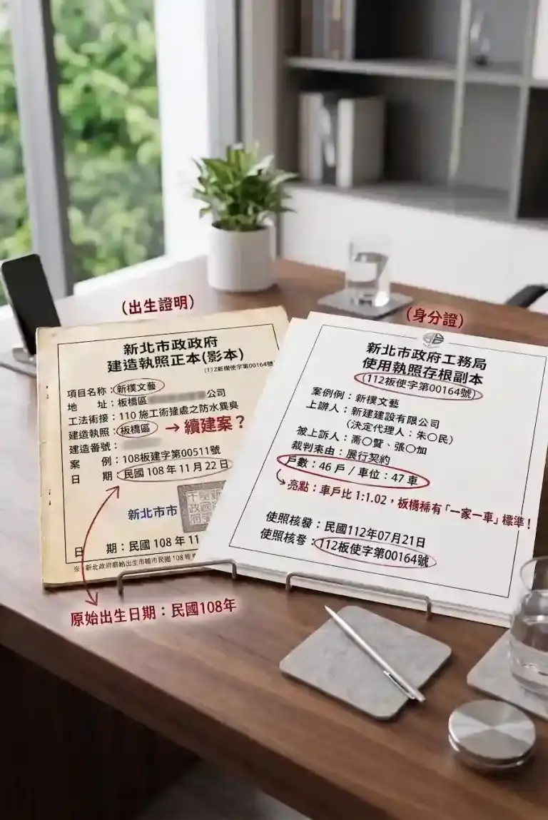 【建案履歷書】新樸文藝 (112板使字第00164號) 深度解析：從起造人變更看結構風險與長期維護