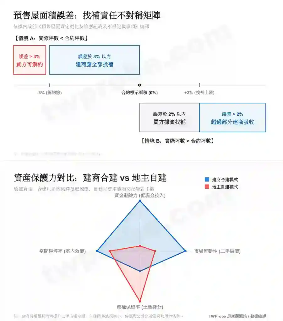 合建與自建資本折算比較