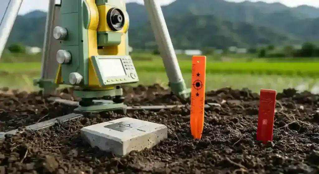 農舍起造前土地鑑界測量