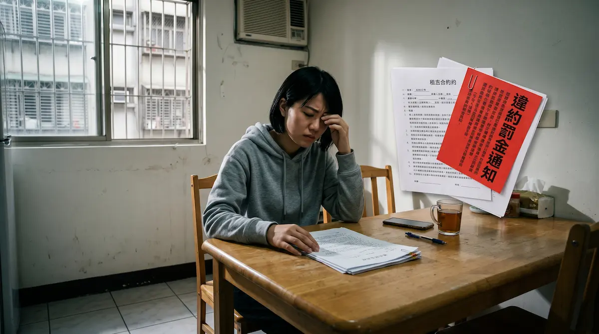 承租人因違法轉租社會住宅，面臨租賃契約強制終止與高額行政罰鍰的財務風險。