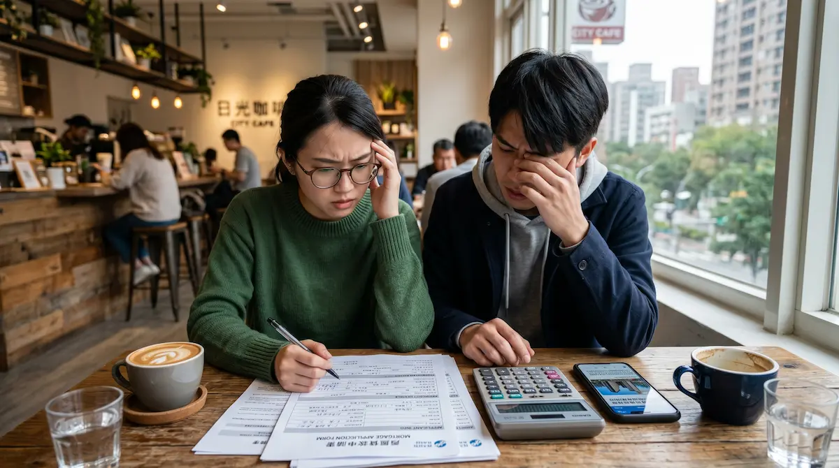 準備進場的台灣購屋族面臨銀行限貸與房貸成數不足的真實財務壓力。
